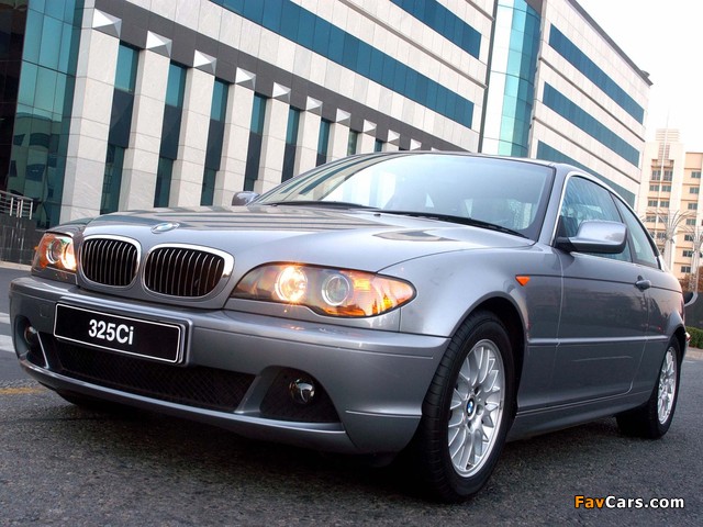 BMW 325Ci Coupe UK-spec (E46) 2003–06 wallpapers (640 x 480)