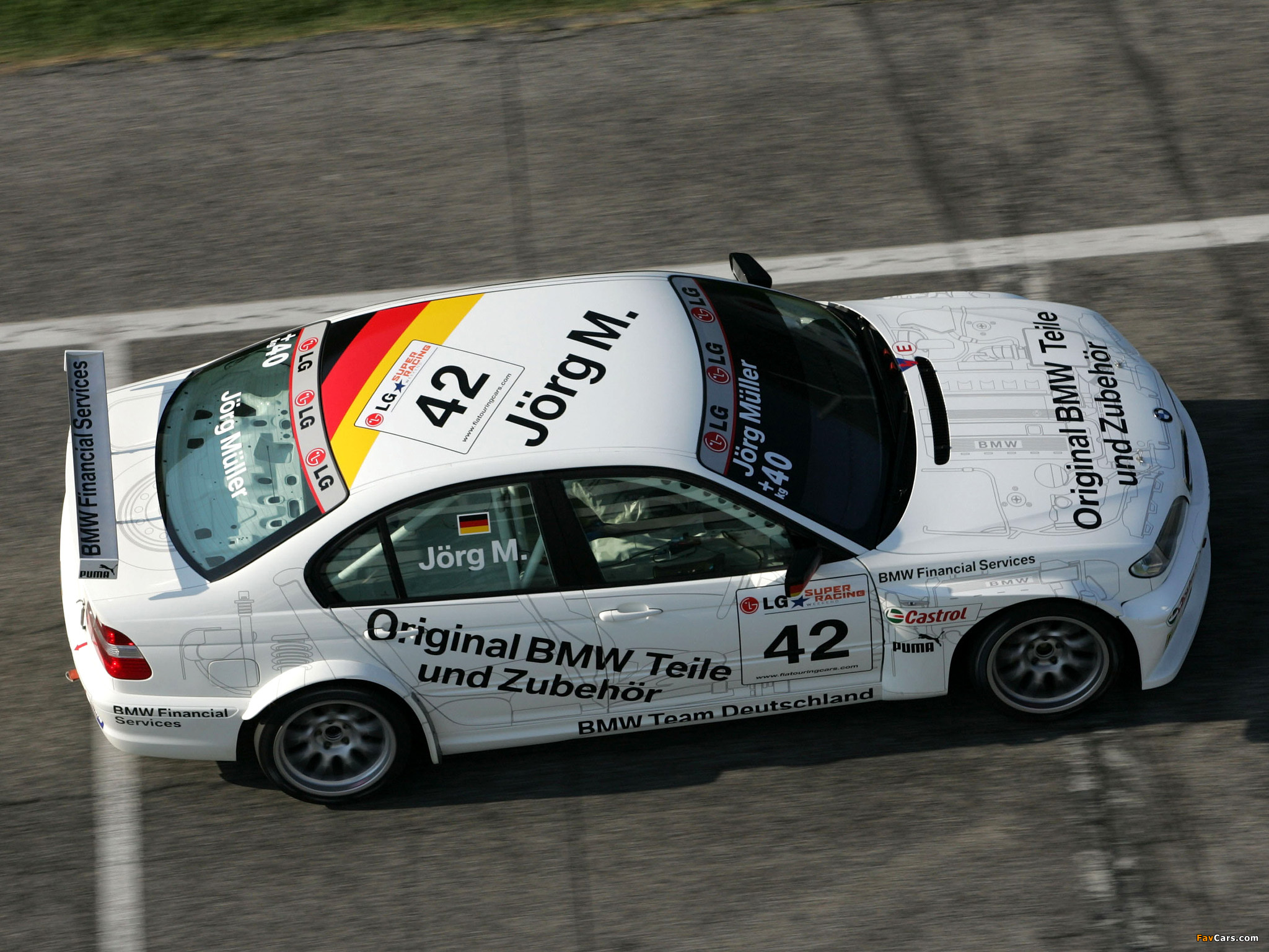 BMW 320i ETCC Sedan (E46) 2003–04 wallpapers (2048 x 1536)