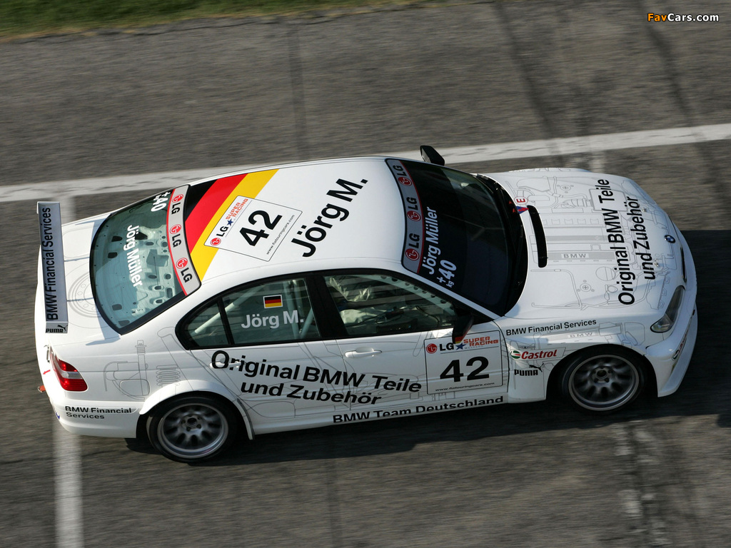 BMW 320i ETCC Sedan (E46) 2003–04 wallpapers (1024 x 768)