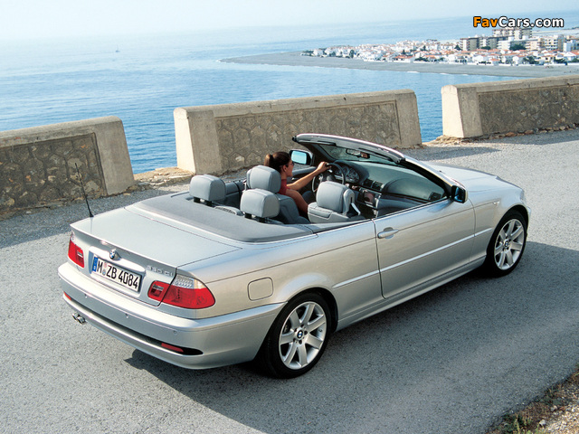 BMW 330Ci Cabrio (E46) 2003–06 wallpapers (640 x 480)
