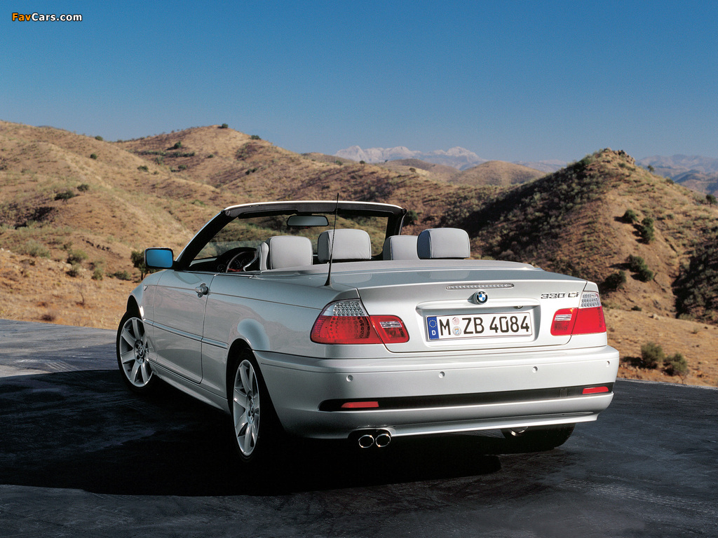 BMW 330Ci Cabrio (E46) 2003–06 wallpapers (1024 x 768)