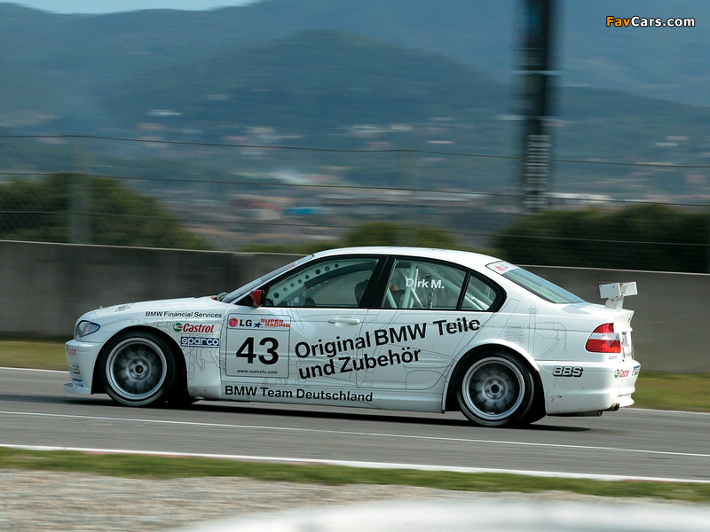 BMW 320i ETCC Sedan (E46) 2003–04 wallpapers (800 x 600)