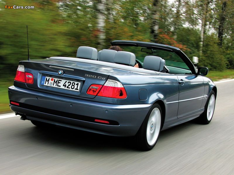 BMW 320Cd Cabrio (E46) 2004–06 images (800 x 600)
