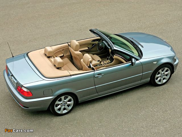 BMW 320Cd Cabrio (E46) 2004–06 photos (640 x 480)