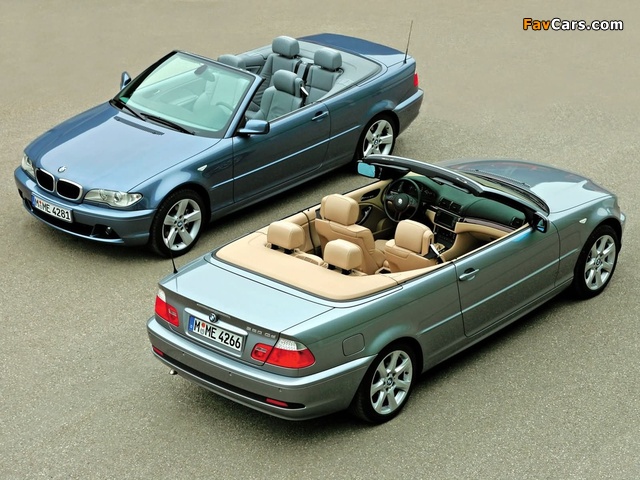 BMW 320Cd Cabrio (E46) 2004–06 photos (640 x 480)