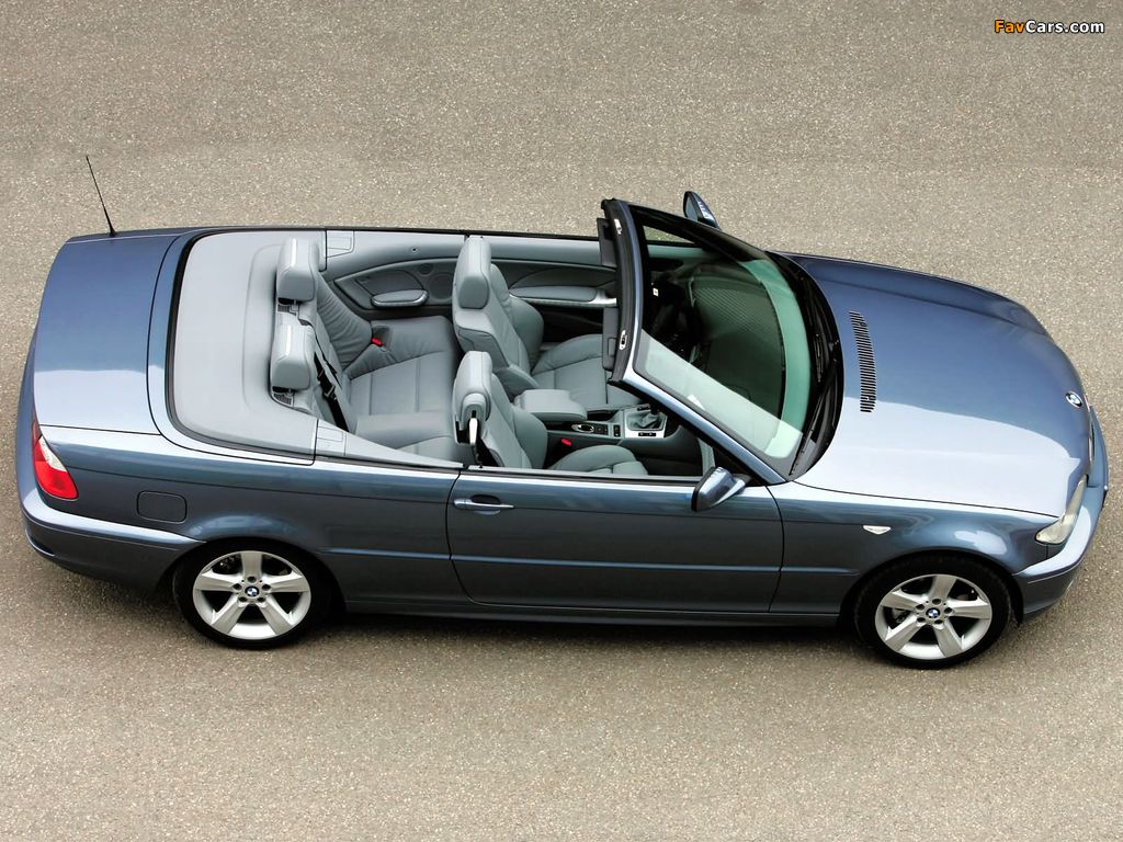 BMW 320Cd Cabrio (E46) 2004–06 photos (1024 x 768)