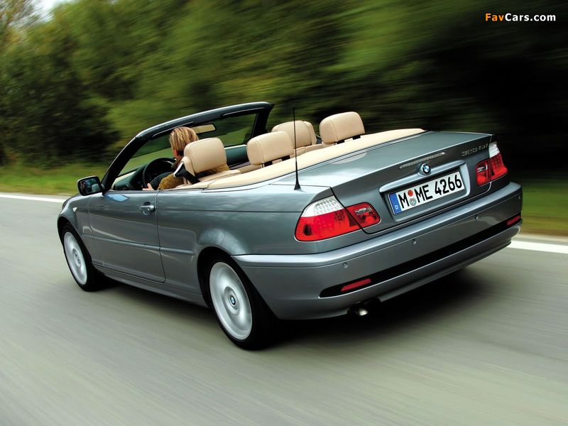 BMW 320Cd Cabrio (E46) 2004–06 photos (800 x 600)