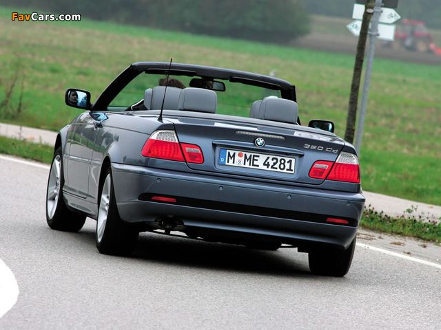 BMW 320Cd Cabrio (E46) 2004–06 pictures (640 x 480)