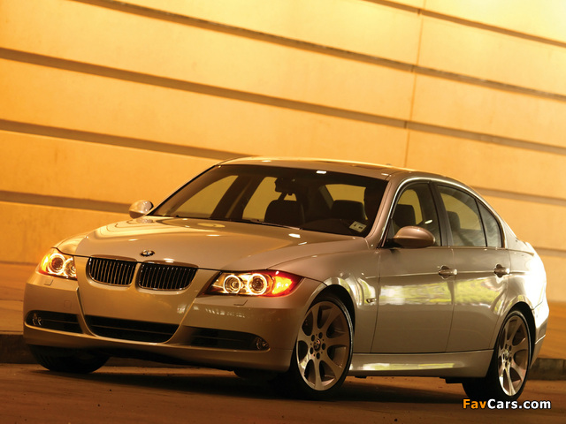 BMW 330i Sedan US-spec (E90) 2005–08 photos (640 x 480)