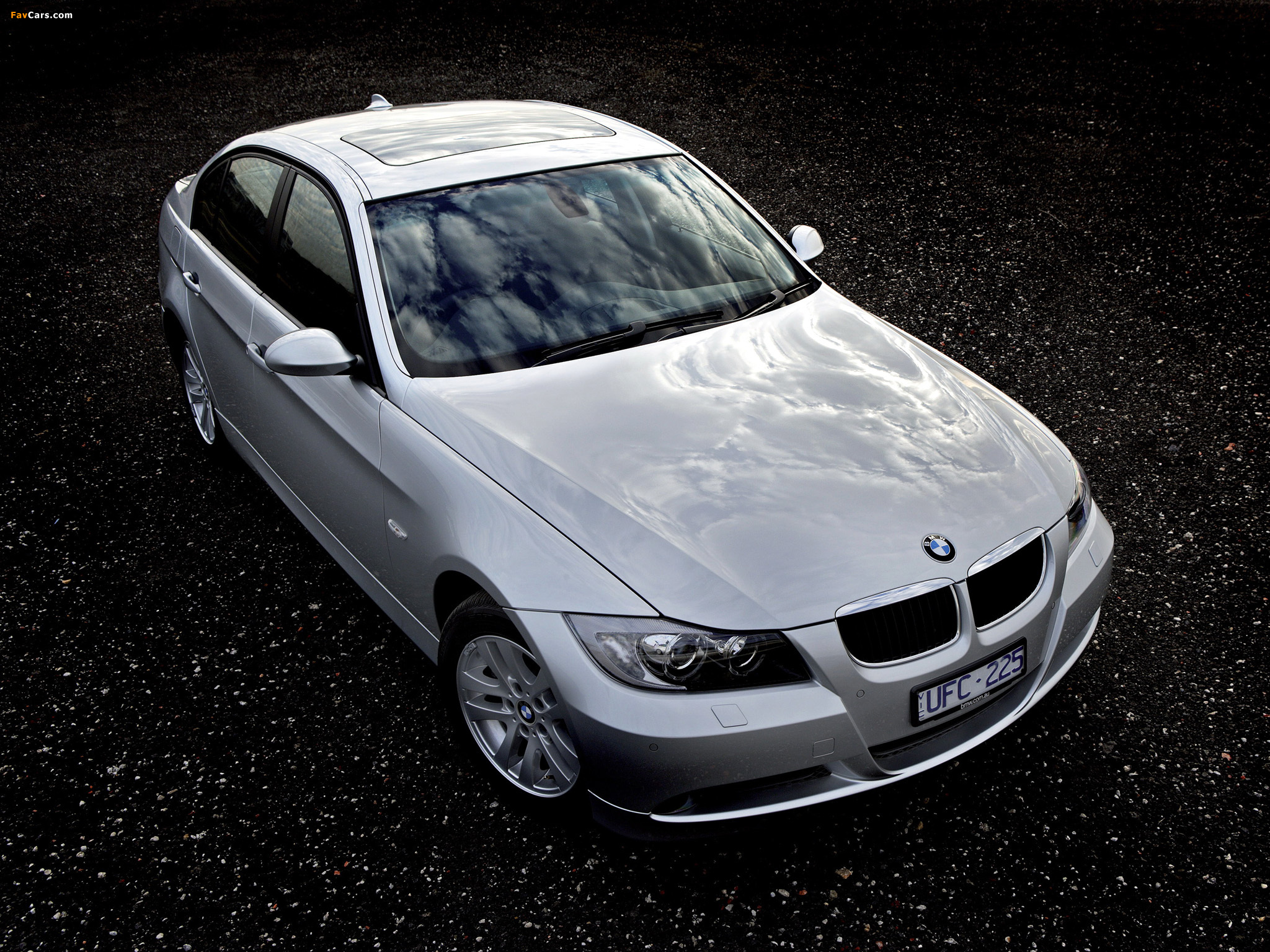 BMW 320d Sedan AU-spec (E90) 2005–08 wallpapers (2048 x 1536)