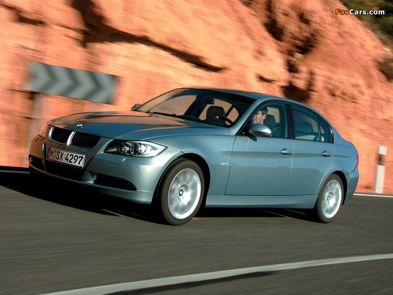 BMW 320d Sedan (E90) 2005–08 wallpapers (800 x 600)