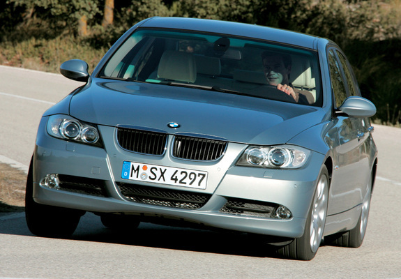 BMW 320d Sedan (E90) 2005–08 wallpapers