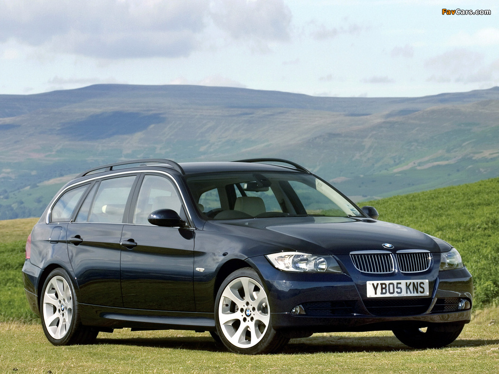 BMW 325i Touring UK-spec (E91) 2006–08 images (1024 x 768)