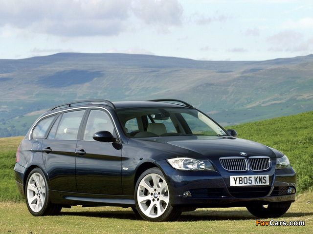 BMW 325i Touring UK-spec (E91) 2006–08 images (640 x 480)