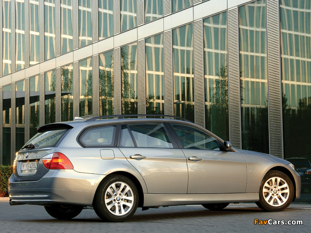 BMW 320d Touring (E91) 2006–08 images (640 x 480)