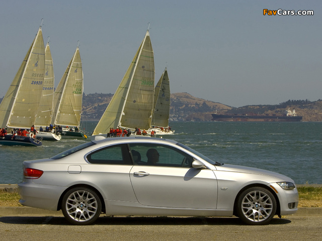 BMW 328i Coupe US-spec (E92) 2006–10 photos (640 x 480)