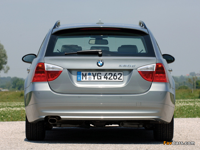 BMW 320d Touring (E91) 2006–08 photos (640 x 480)