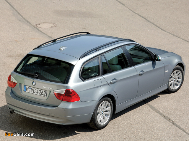 BMW 320d Touring (E91) 2006–08 photos (640 x 480)
