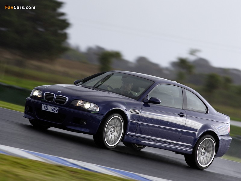 BMW M3 Coupe Competition Package AU-spec (E46) 2006–07 pictures (800 x 600)