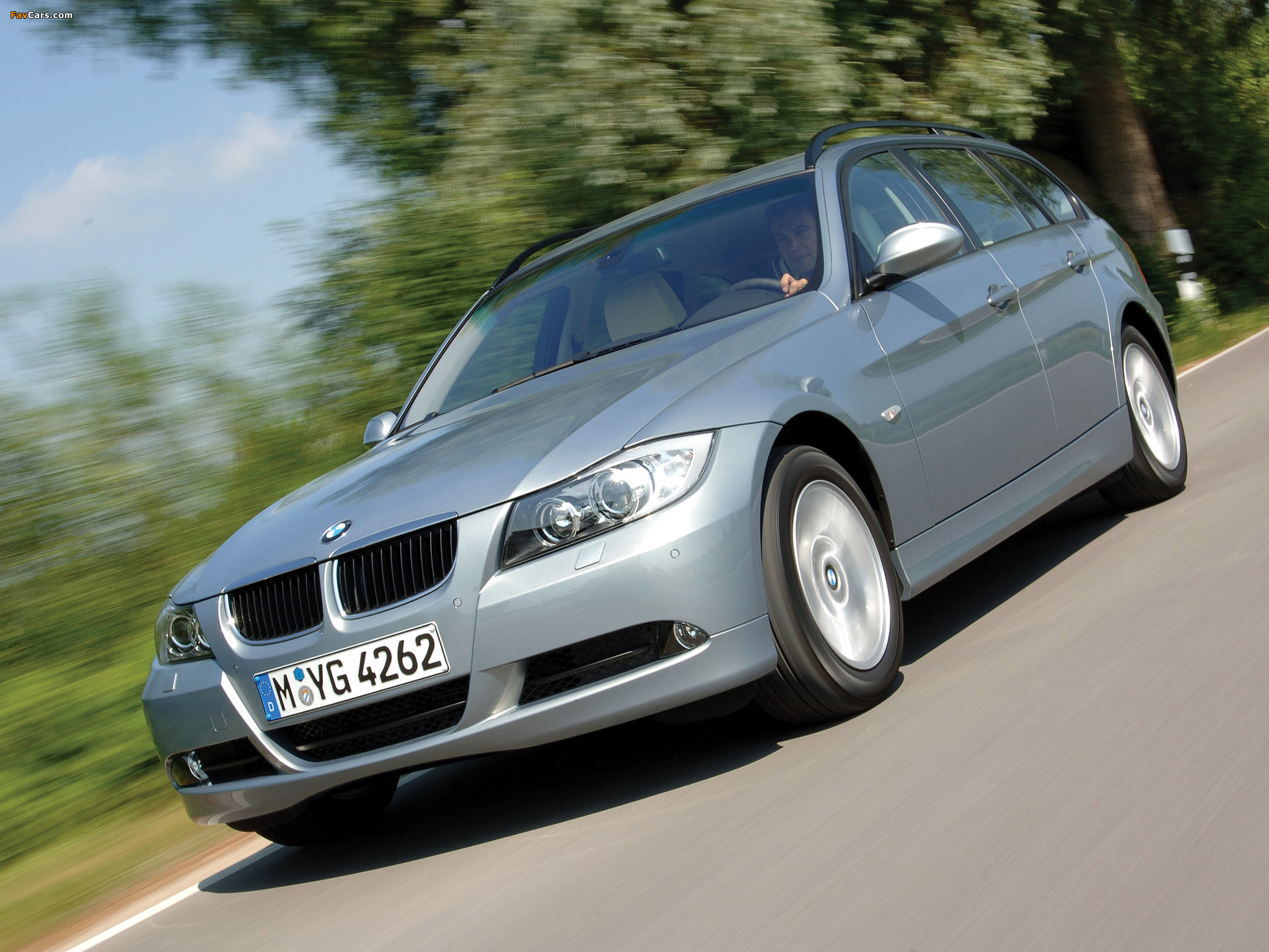 BMW 320d Touring (E91) 2006–08 pictures (2048 x 1536)