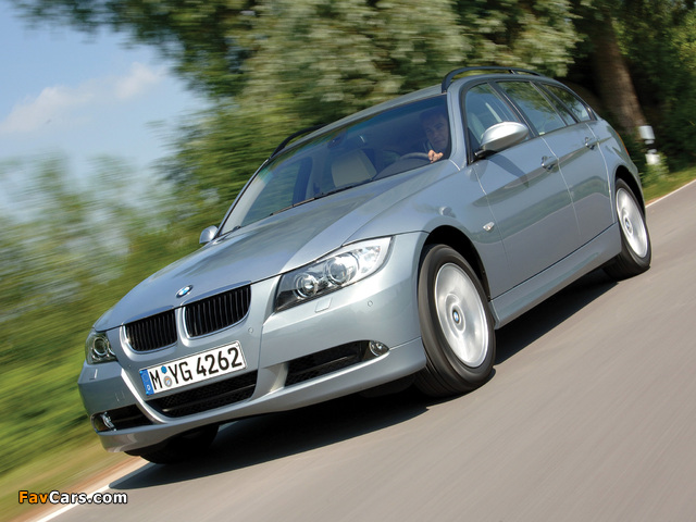BMW 320d Touring (E91) 2006–08 pictures (640 x 480)