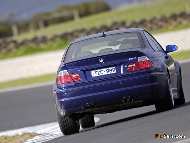 BMW M3 Coupe Competition Package AU-spec (E46) 2006–07 pictures (640 x 480)