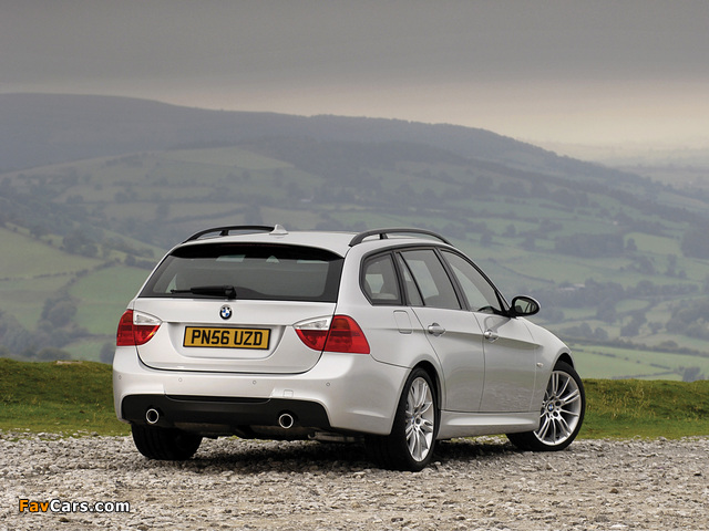 BMW 335i Touring M Sports Package UK-spec (E91) 2006 pictures (640 x 480)