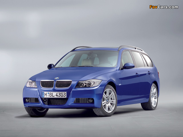 BMW 3 Series Touring M Sports Package (E91) 2006–08 pictures (640 x 480)
