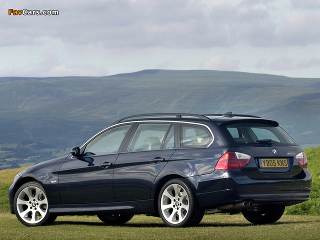 BMW 325i Touring UK-spec (E91) 2006–08 pictures (640 x 480)