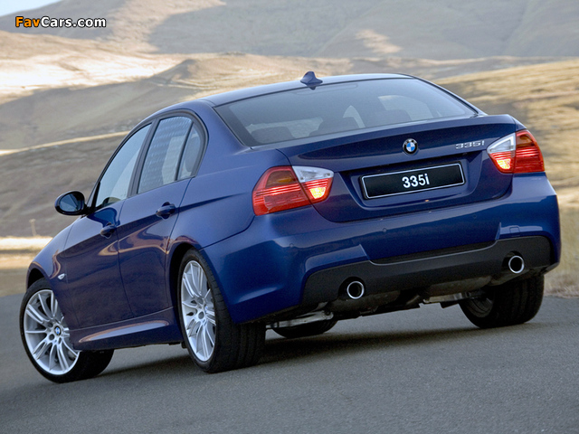 BMW 335i M Sports Package ZA-spec (E90) 2006 wallpapers (640 x 480)