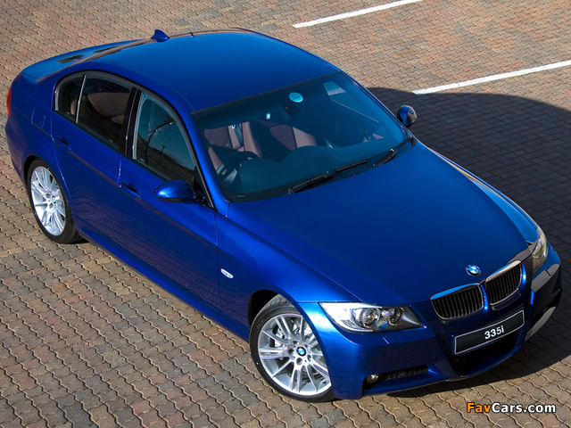 BMW 335i M Sports Package ZA-spec (E90) 2006 wallpapers (640 x 480)