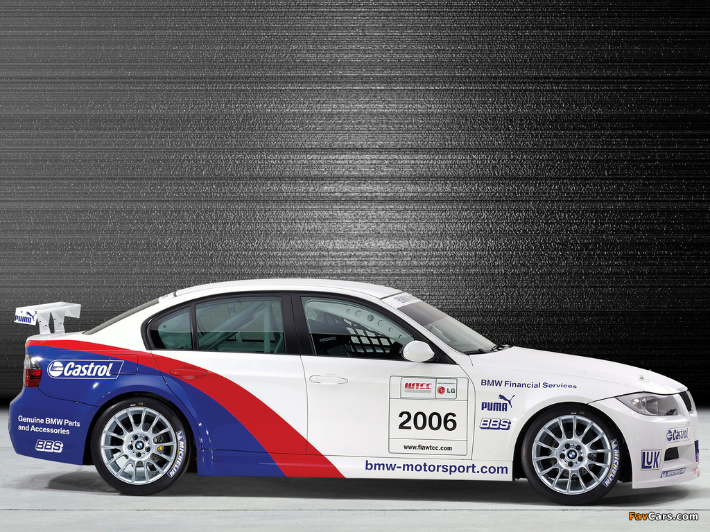 BMW 320si WTCC (E90) 2006–08 wallpapers (1024 x 768)