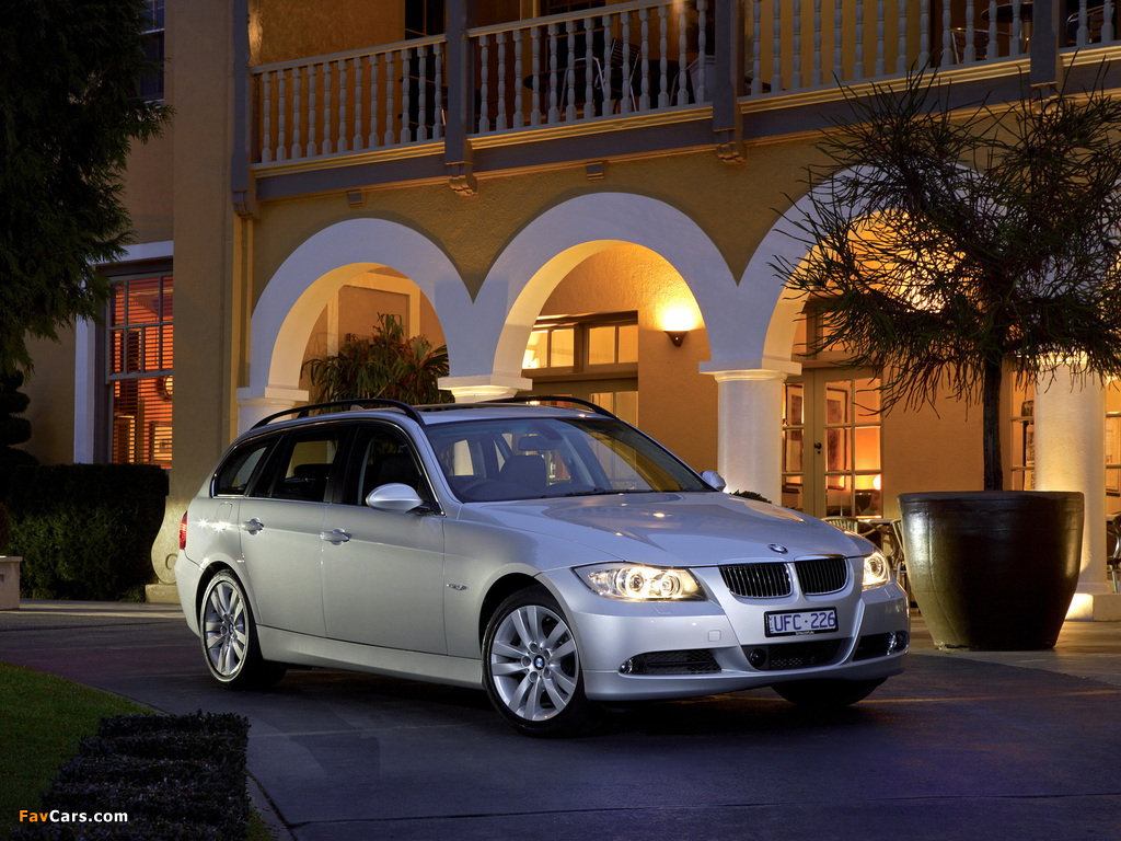 BMW 323i Touring (E91) 2006–08 wallpapers (1024 x 768)