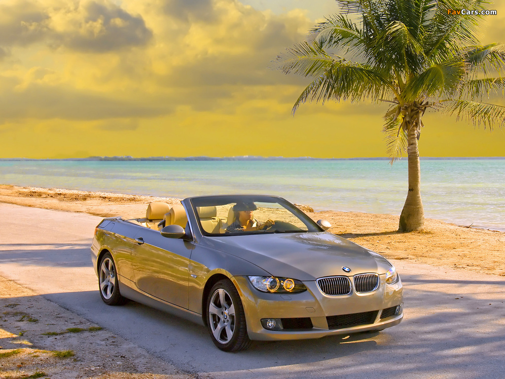 BMW 335i Cabrio US-spec (E93) 2007–10 images (1024 x 768)