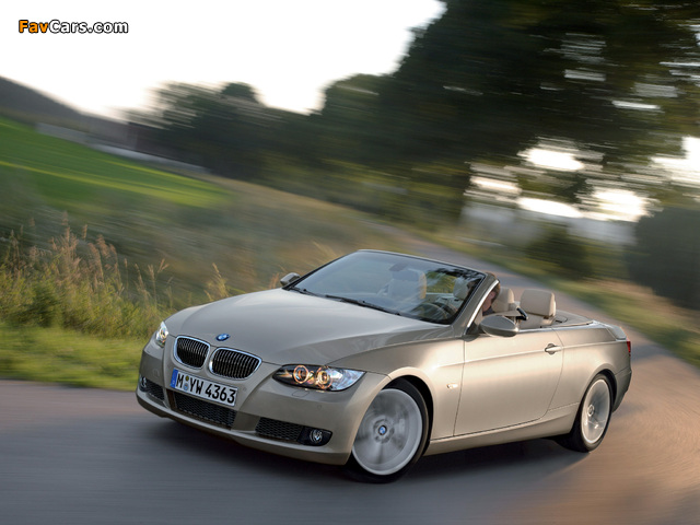 BMW 335i Cabrio (E93) 2007–10 photos (640 x 480)