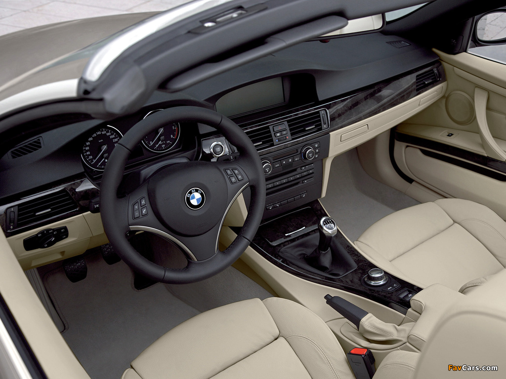 BMW 335i Cabrio (E93) 2007–10 photos (1024 x 768)