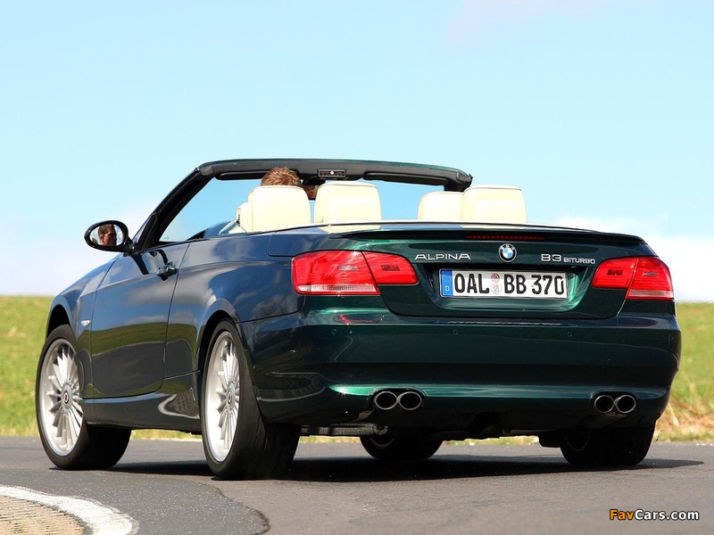 Alpina B3 Bi-Turbo Cabrio (E93) 2007–09 pictures (800 x 600)