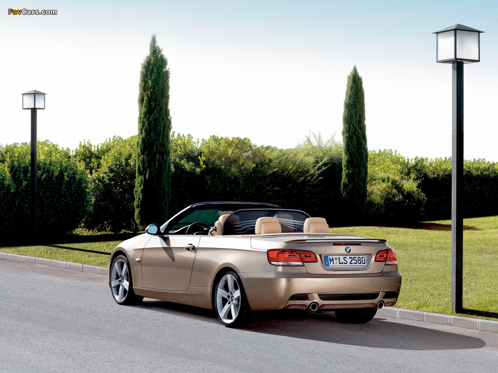 BMW 3 Series Cabrio (E93) 2007–10 pictures (1024 x 768)