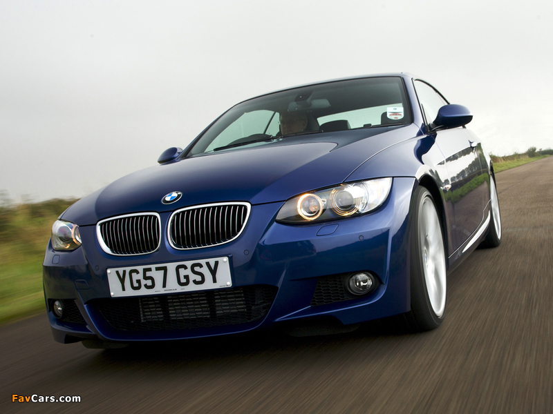 BMW 330d Coupe M Sport Package UK-spec (E92) 2007–10 wallpapers (800 x 600)