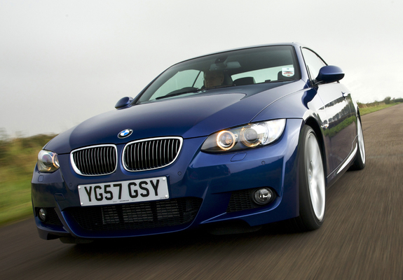 BMW 330d Coupe M Sport Package UK-spec (E92) 2007–10 wallpapers