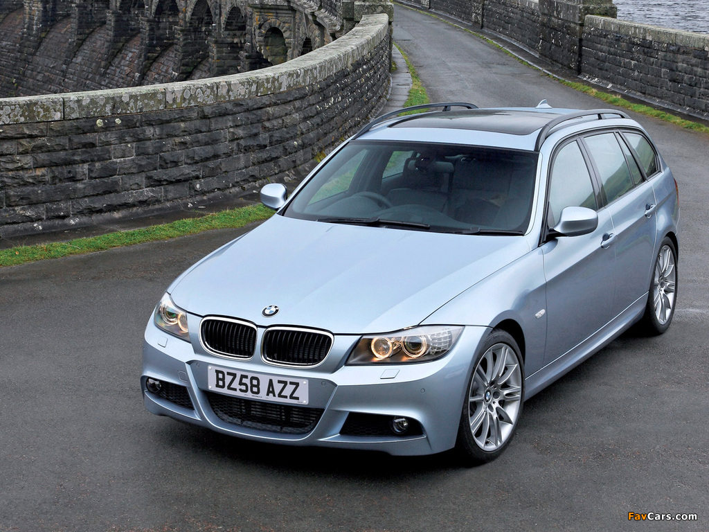 BMW 330d Touring M Sports Package UK-spec (E91) 2008–12 images (1024 x 768)