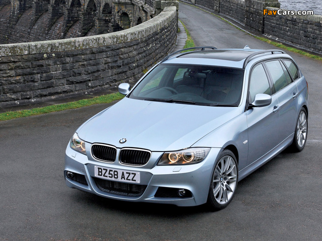 BMW 330d Touring M Sports Package UK-spec (E91) 2008–12 images (640 x 480)