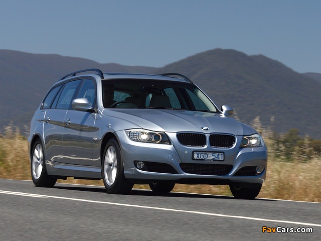 BMW 320d Touring AU-spec (E91) 2008–11 images (640 x 480)