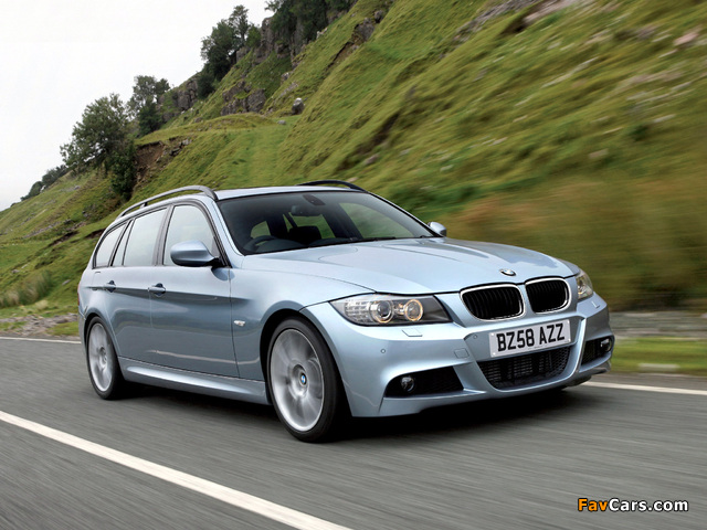 BMW 330d Touring M Sports Package UK-spec (E91) 2008–12 images (640 x 480)