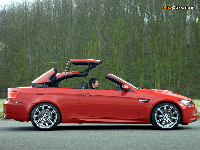 BMW M3 Cabrio UK-spec (E93) 2008 images (640 x 480)