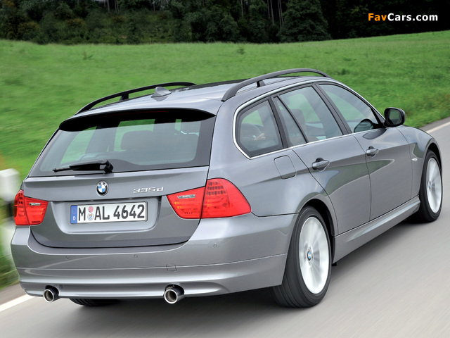 BMW 335d Touring (E91) 2008–12 images (640 x 480)