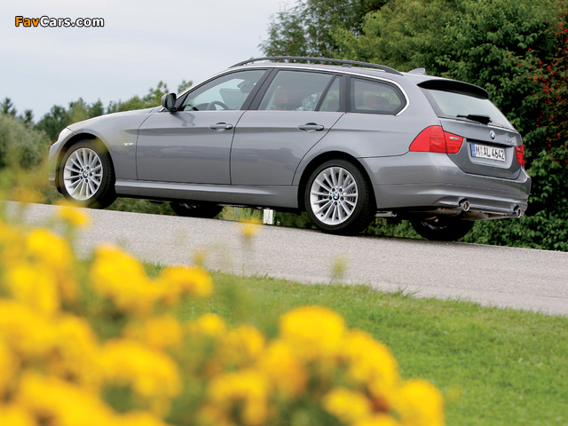 BMW 335d Touring (E91) 2008–12 photos (640 x 480)