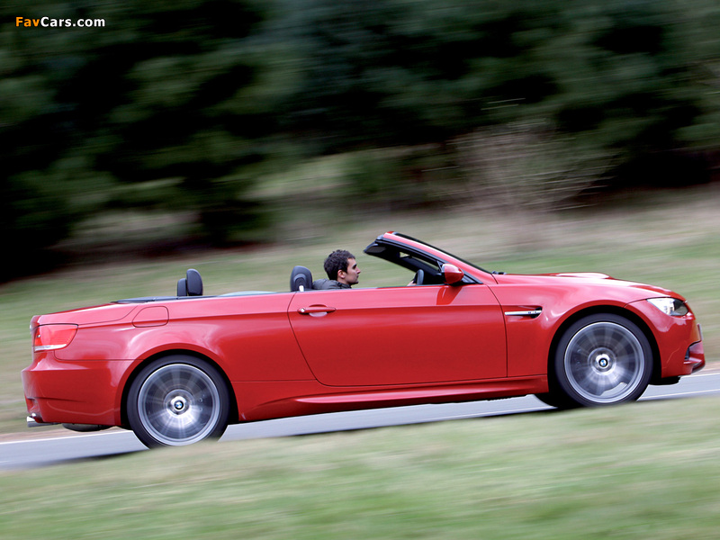 BMW M3 Cabrio UK-spec (E93) 2008 photos (800 x 600)