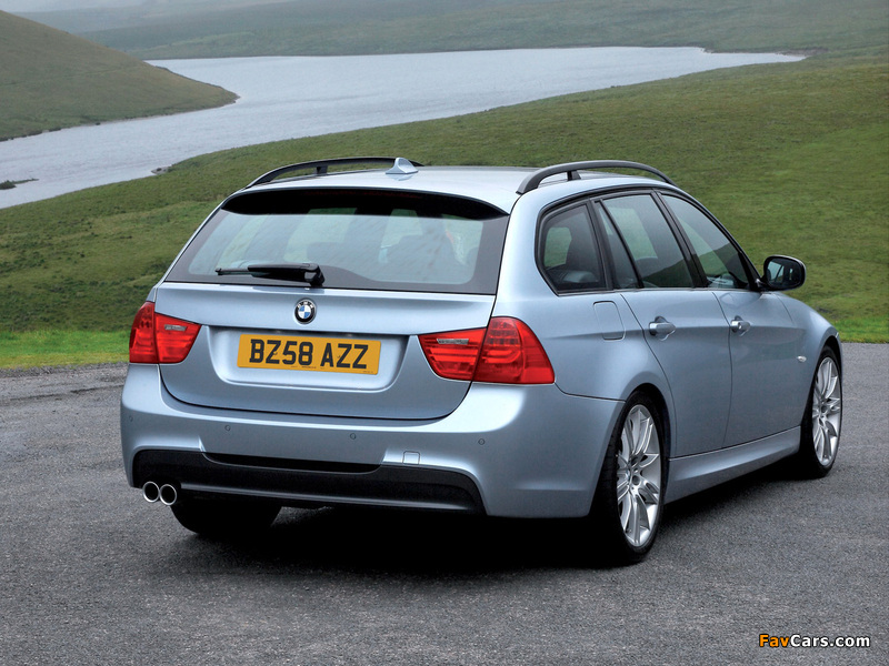 BMW 330d Touring M Sports Package UK-spec (E91) 2008–12 pictures (800 x 600)
