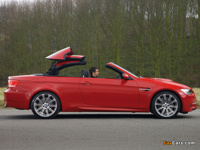 BMW M3 Cabrio UK-spec (E93) 2008 pictures (640 x 480)